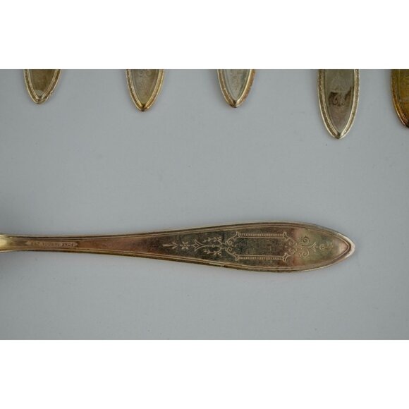 WM A Rogers Debutante 1847 Silverplate Antique Vintage Silverware Flatware Set o - Picture 10 of 11